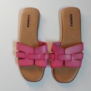 Sonoma Women's Vibrant Pink Slide Sandals